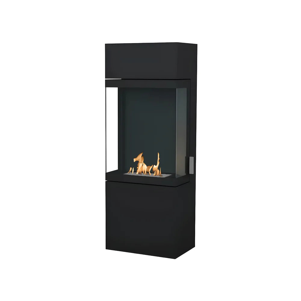 Lasa Black Bio Ethanol Fireplace H120 cm