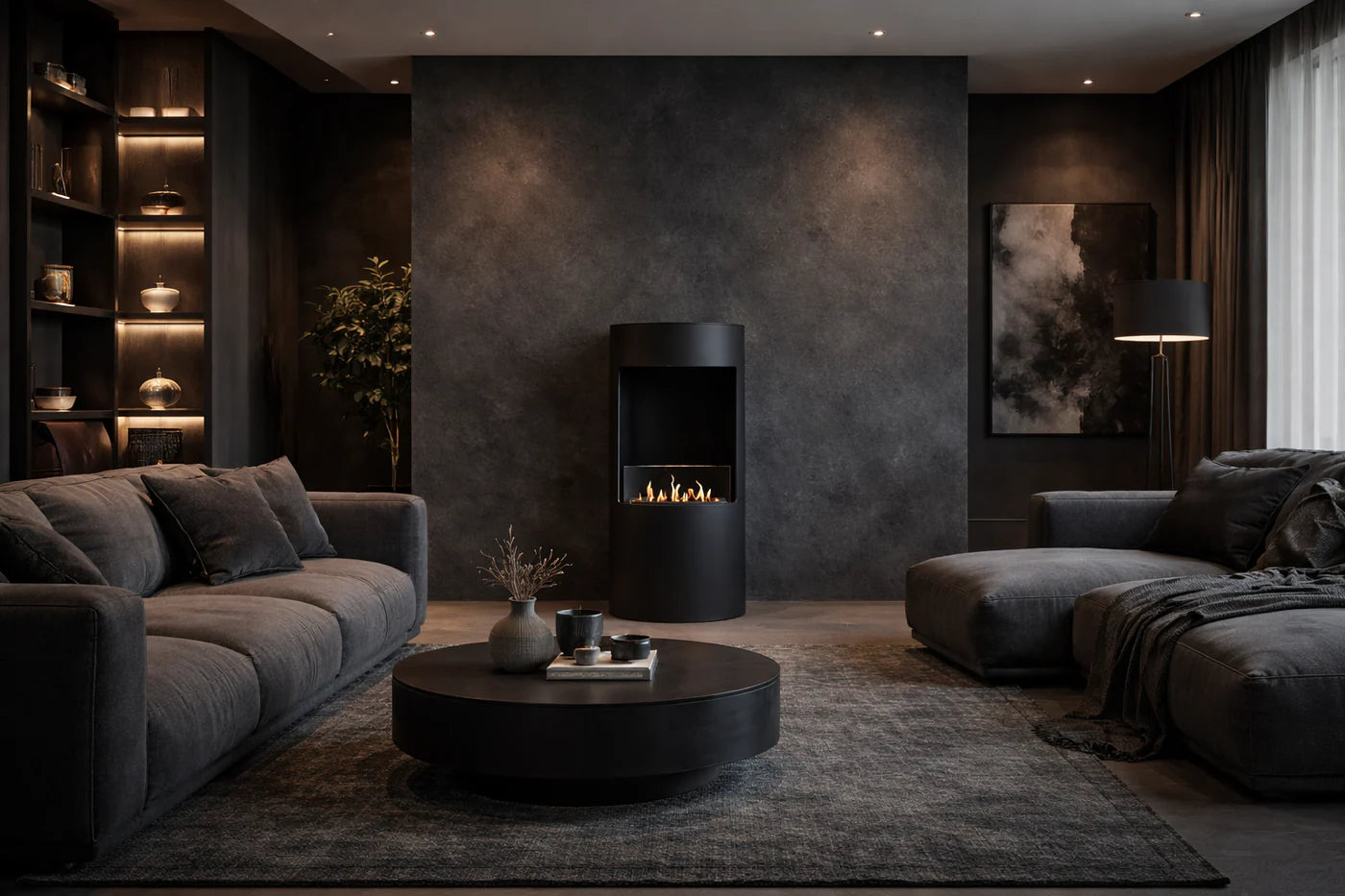 Image of Lomanian Freestanding Fireplace H95 cm