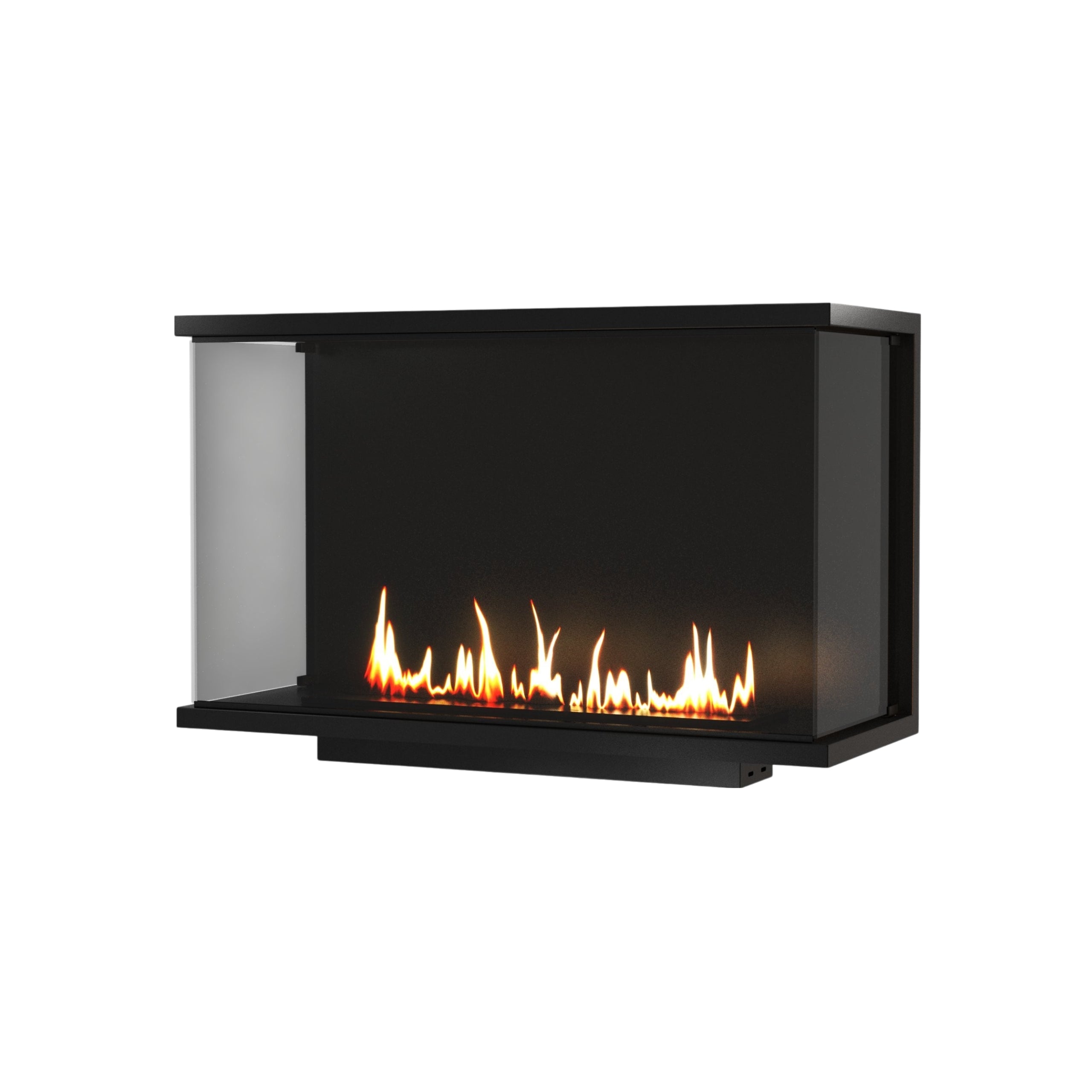 Made Three-sided Built-in Fireplace Full Glass 60 cm