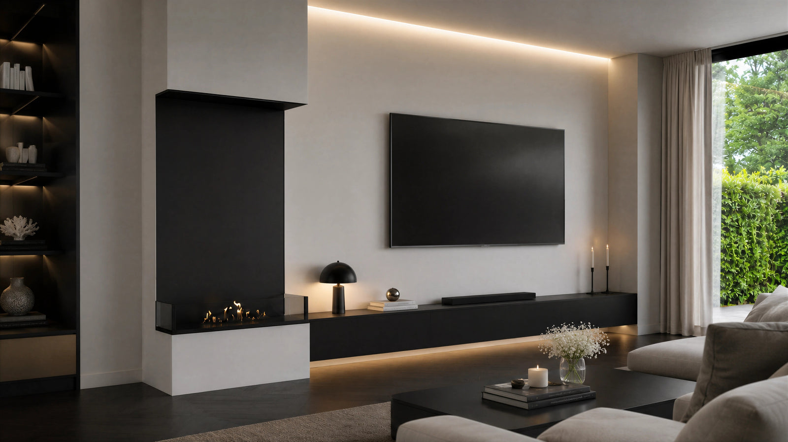 Made Roomdivider Vertical Built-in Fireplace 80 x 120 cm