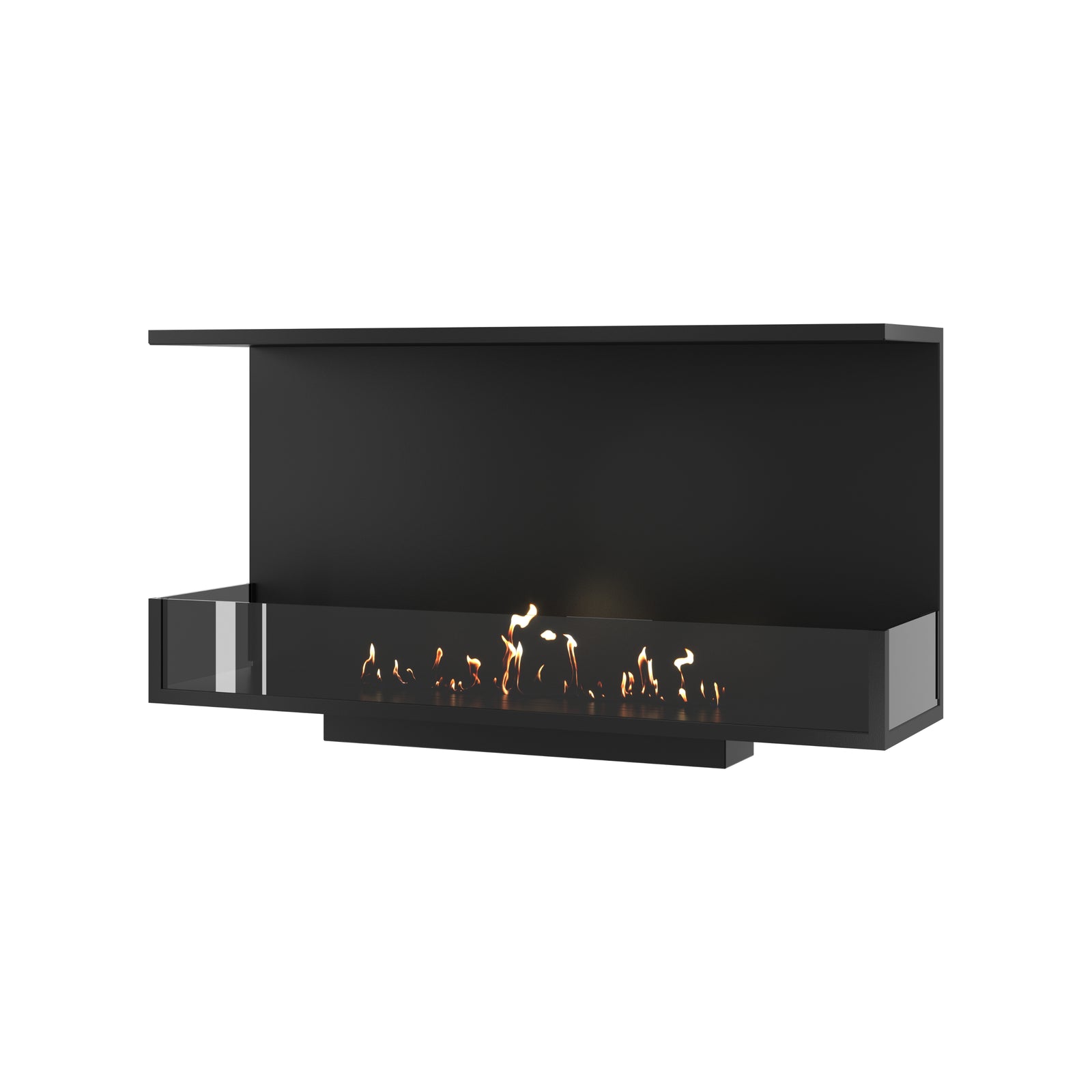 Made Three-sided built-in fireplace 100 cm
