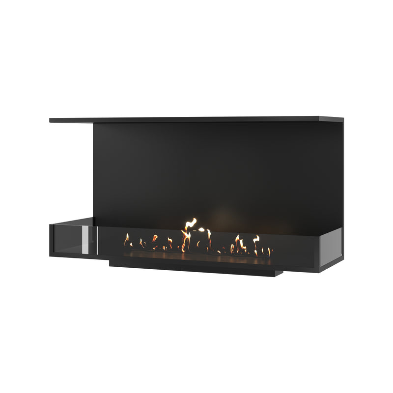Made Three-sided built-in fireplace 110 cm