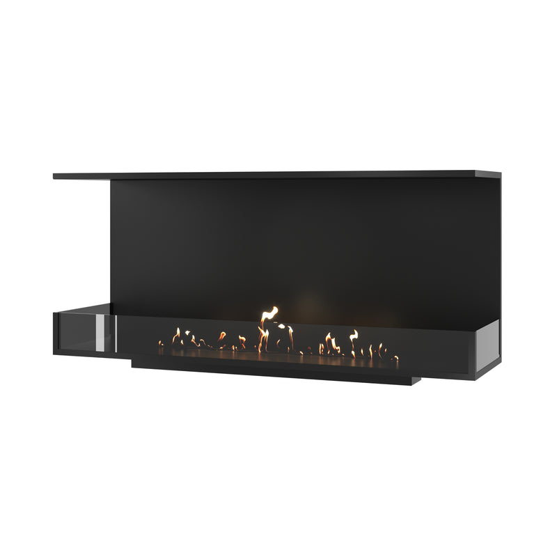 Made Three-sided built-in fireplace 130 cm