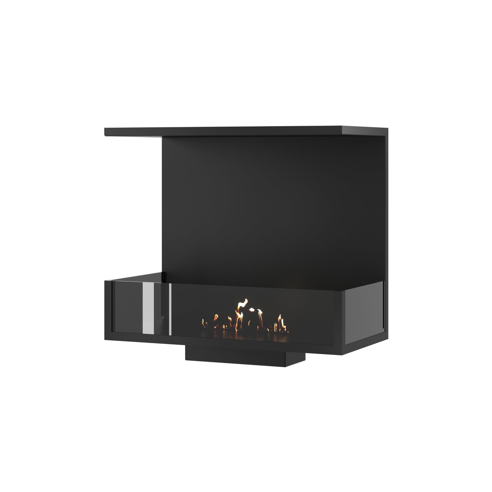 Made Three-sided built-in fireplace 60 cm