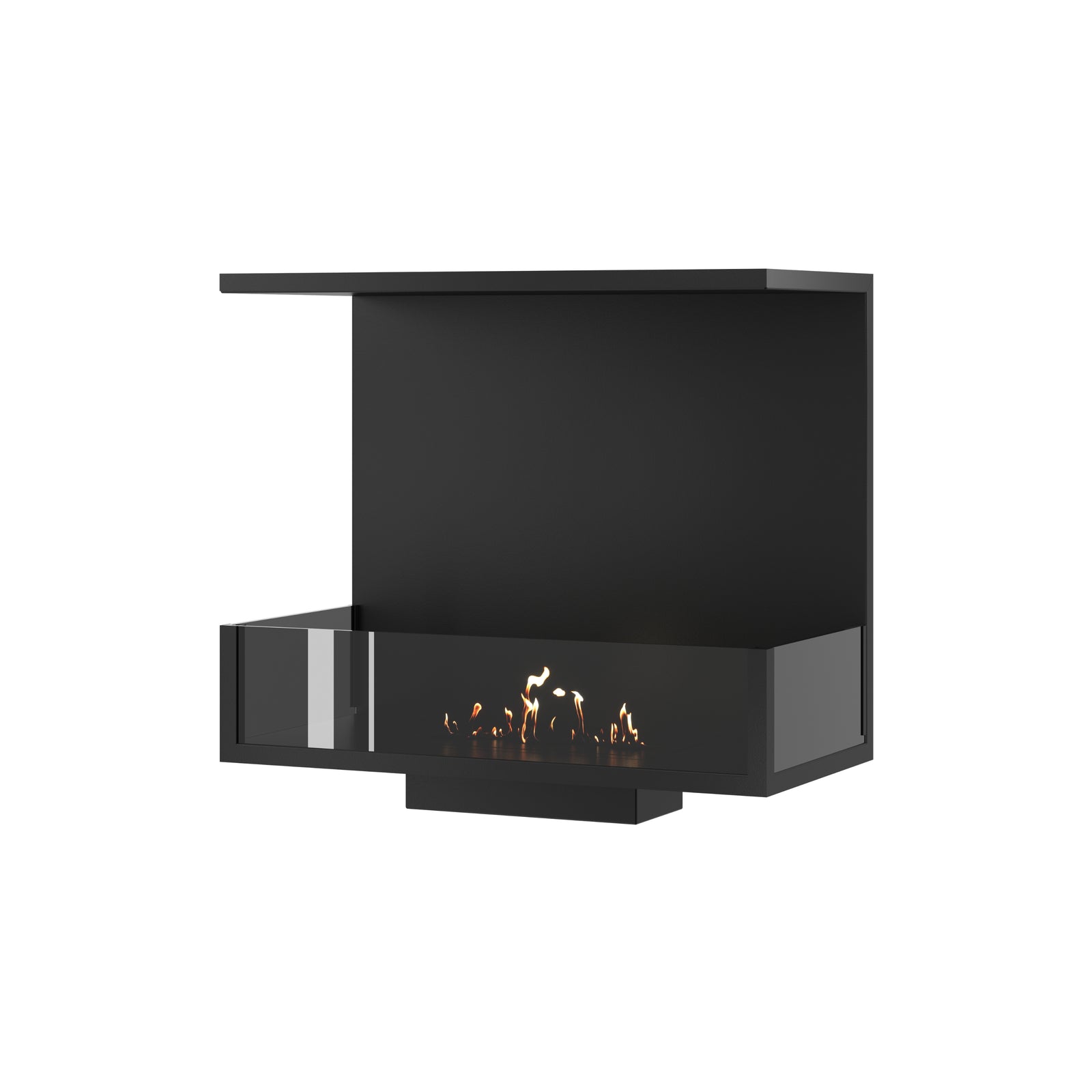 Made Three-sided built-in fireplace 70 cm