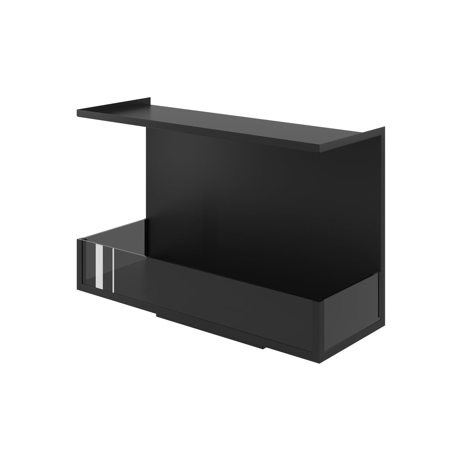 Made Three-sided built-in fireplace 80 cm