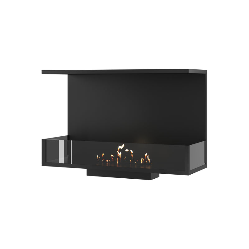 Made Three-sided built-in fireplace 80 cm
