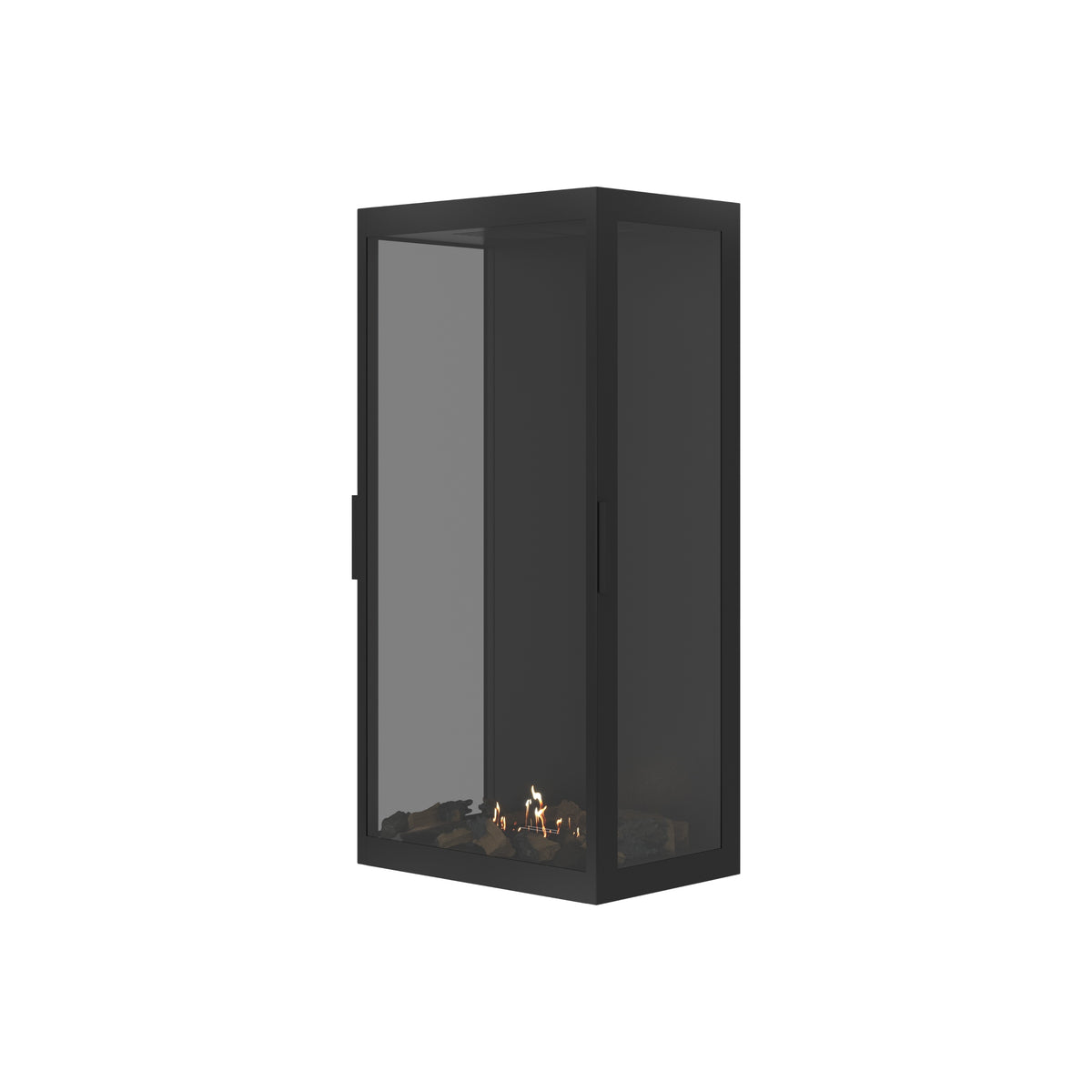 Made Three-Sided Vertical Room Divider Full Glass 60 x 100 cm