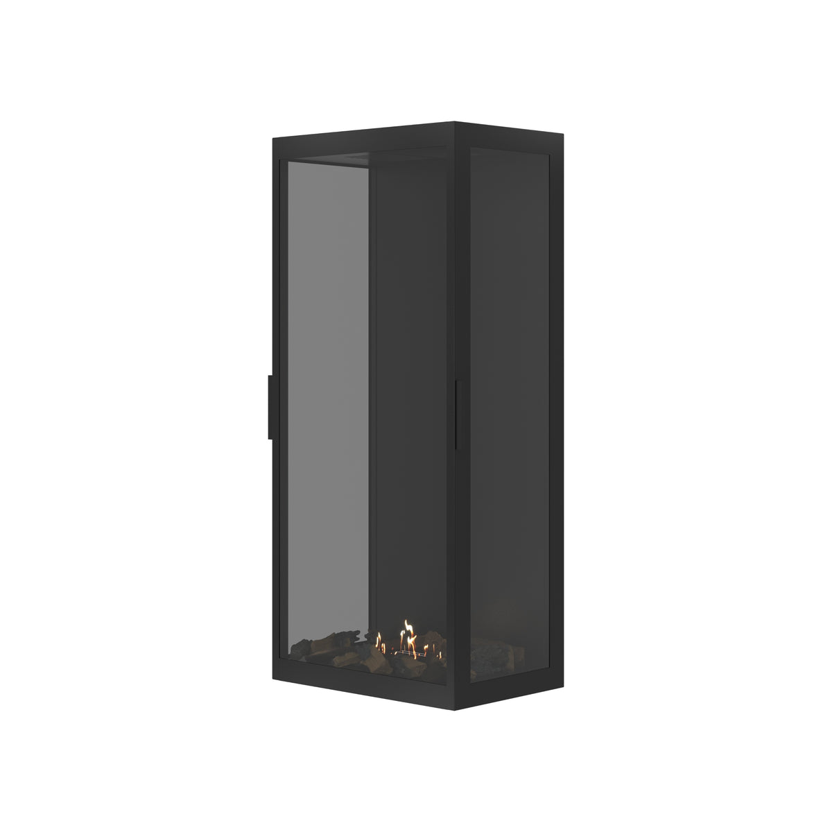 Made Three-Sided Vertical Room Divider Full Glass 60 x 120 cm