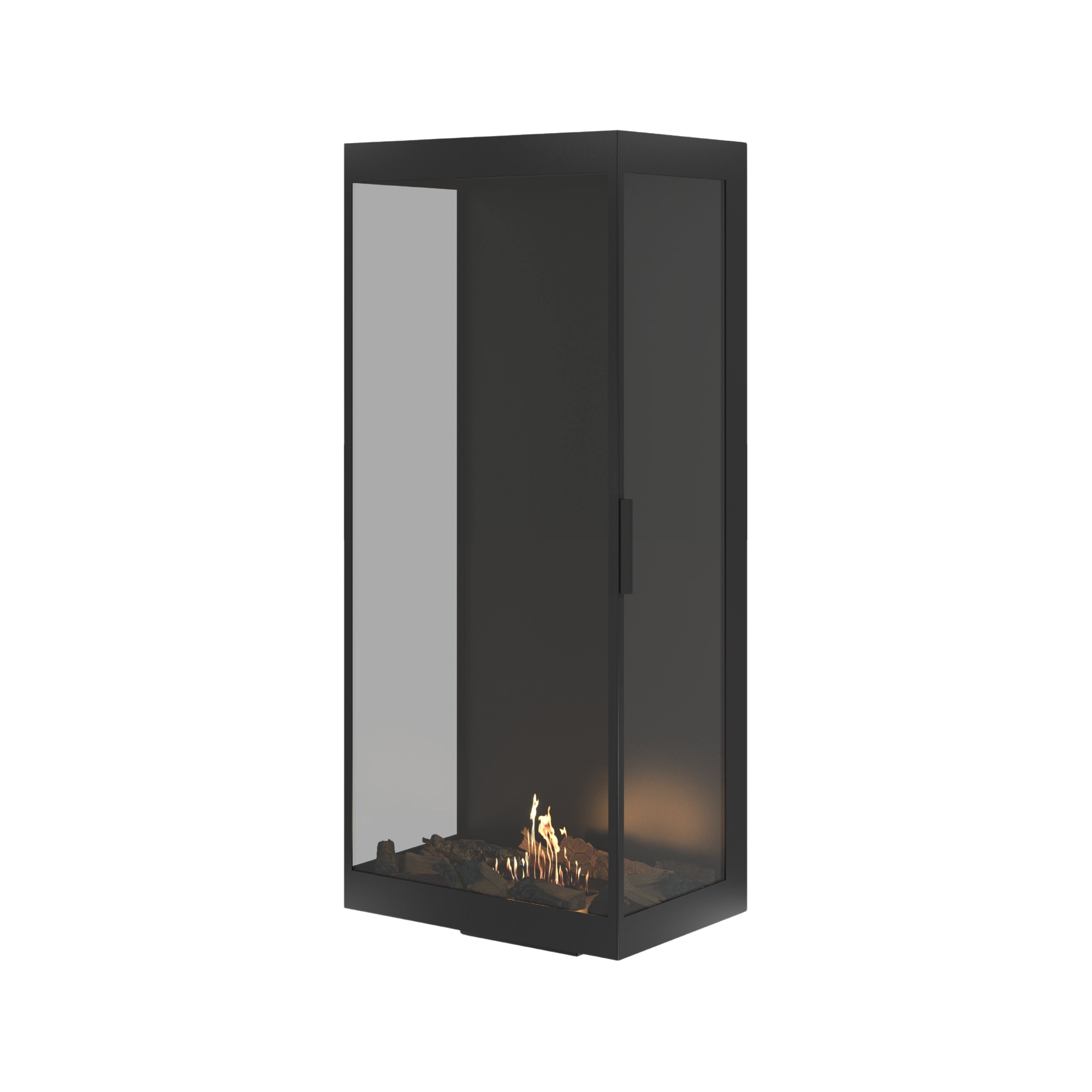 Image of Made Three-Sided Vertical Room Divider Full Glass 60 x 140 cm