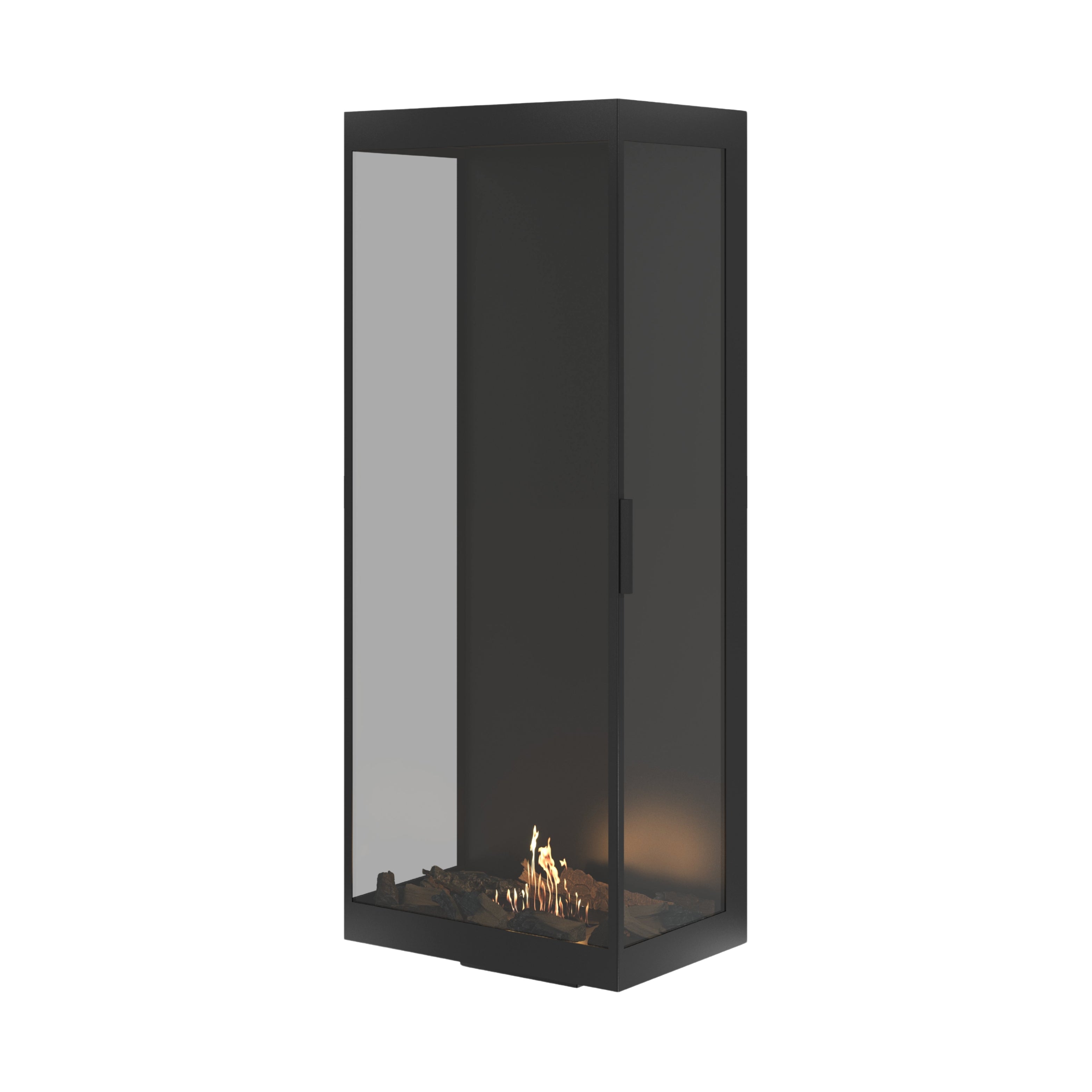 Image of Made Three-Sided Vertical Room Divider Full Glass 60 x 160 cm