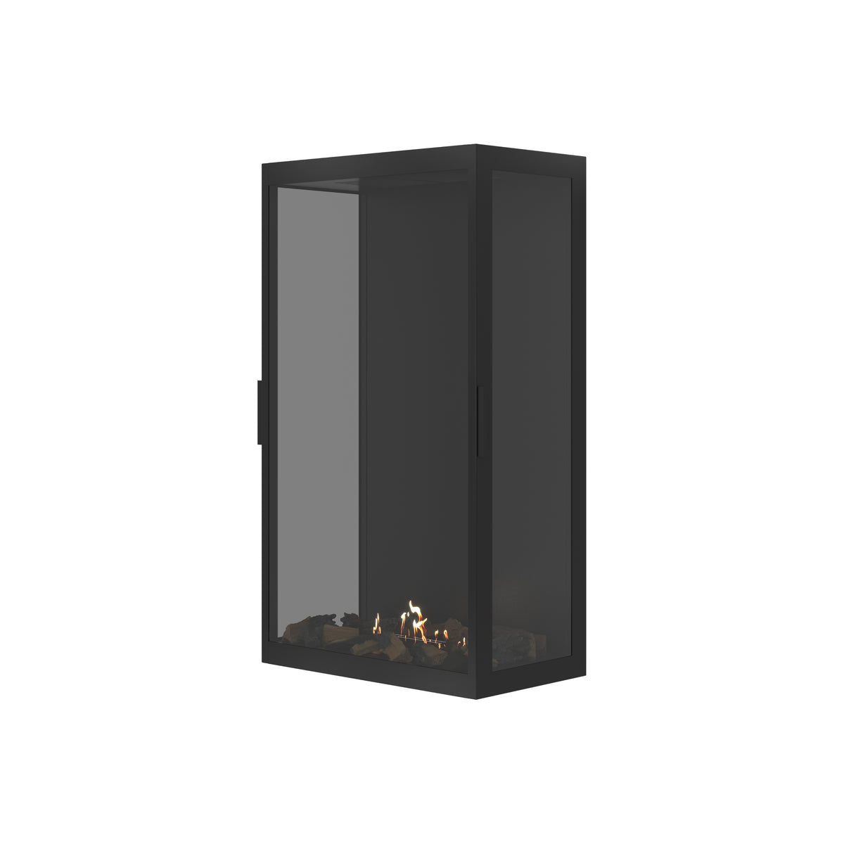 Made Three-Sided Vertical Room Divider Full Glass 70 x 100 cm