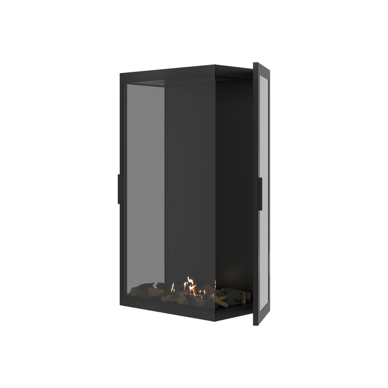 Made Three-Sided Vertical Room Divider Full Glass 70 x 100 cm
