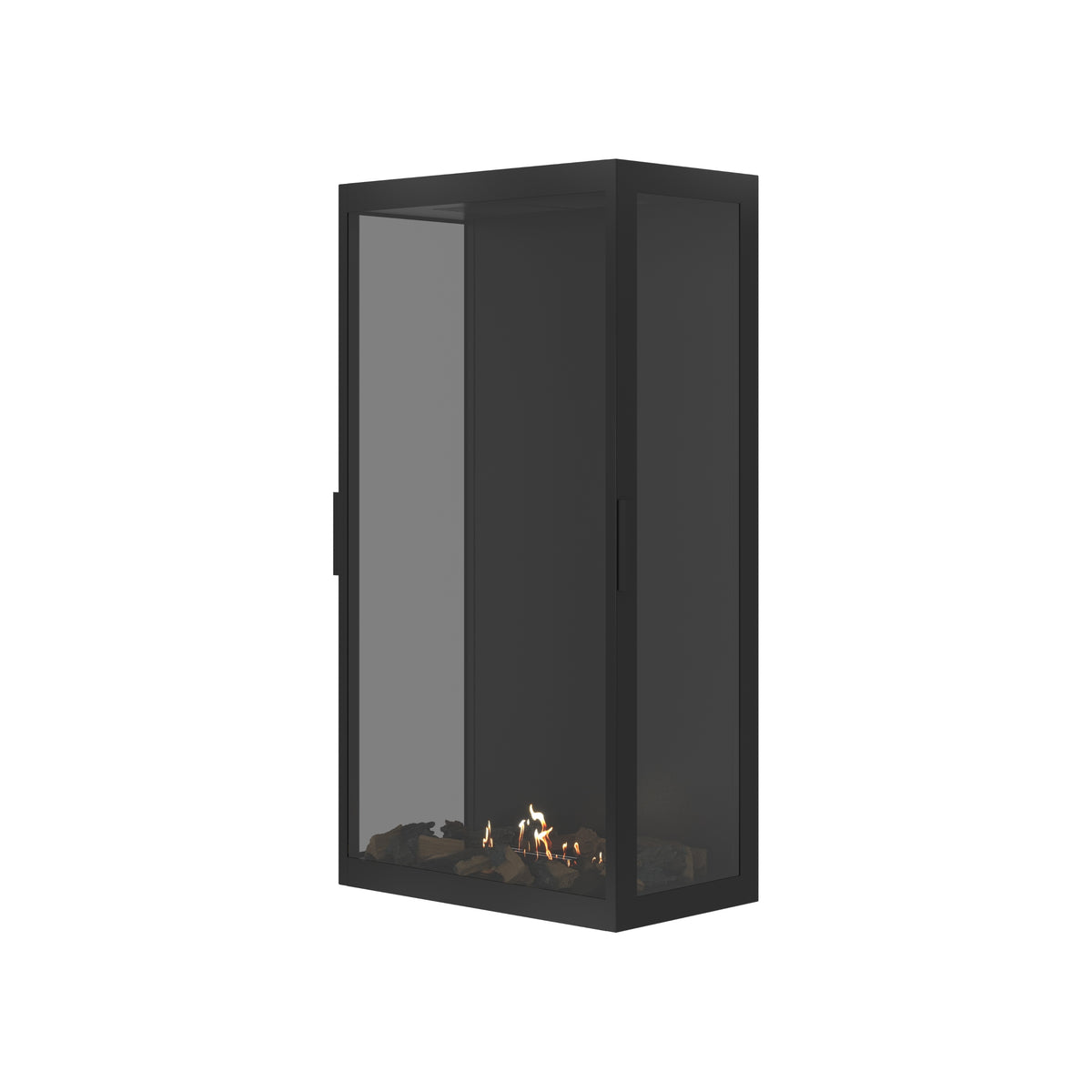 Made Three-Sided Vertical Room Divider Full Glass 70 x 120 cm
