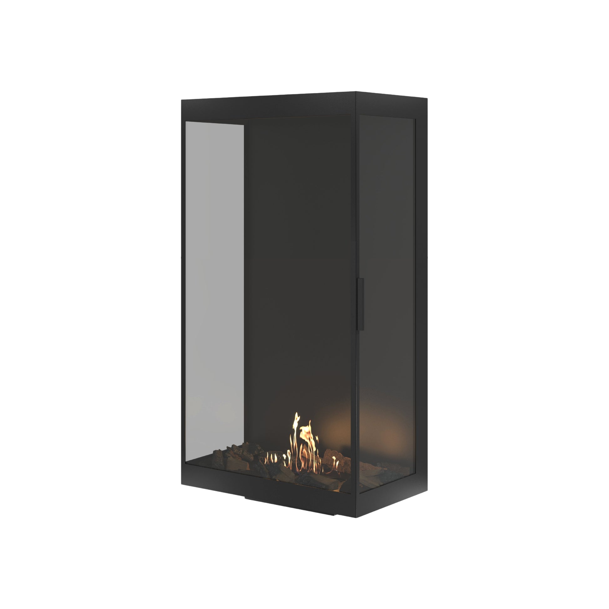Made Three-Sided Vertical Room Divider Full Glass 70 x 120 cm