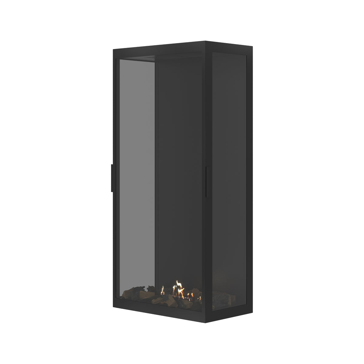 Made Three-Sided Vertical Room Divider Full Glass 70 x 140 cm