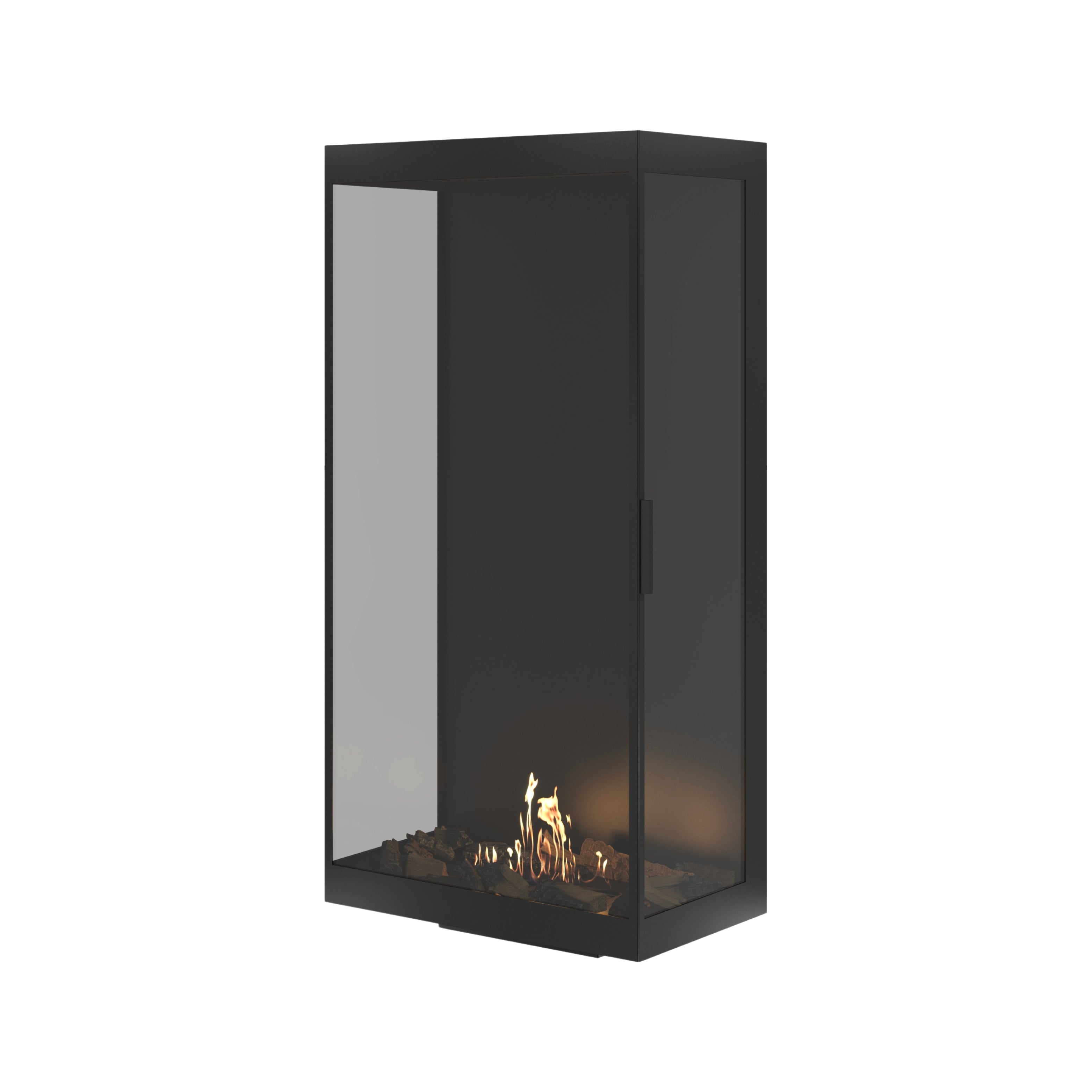 Image of Made Three-Sided Vertical Room Divider Full Glass 70 x 140 cm