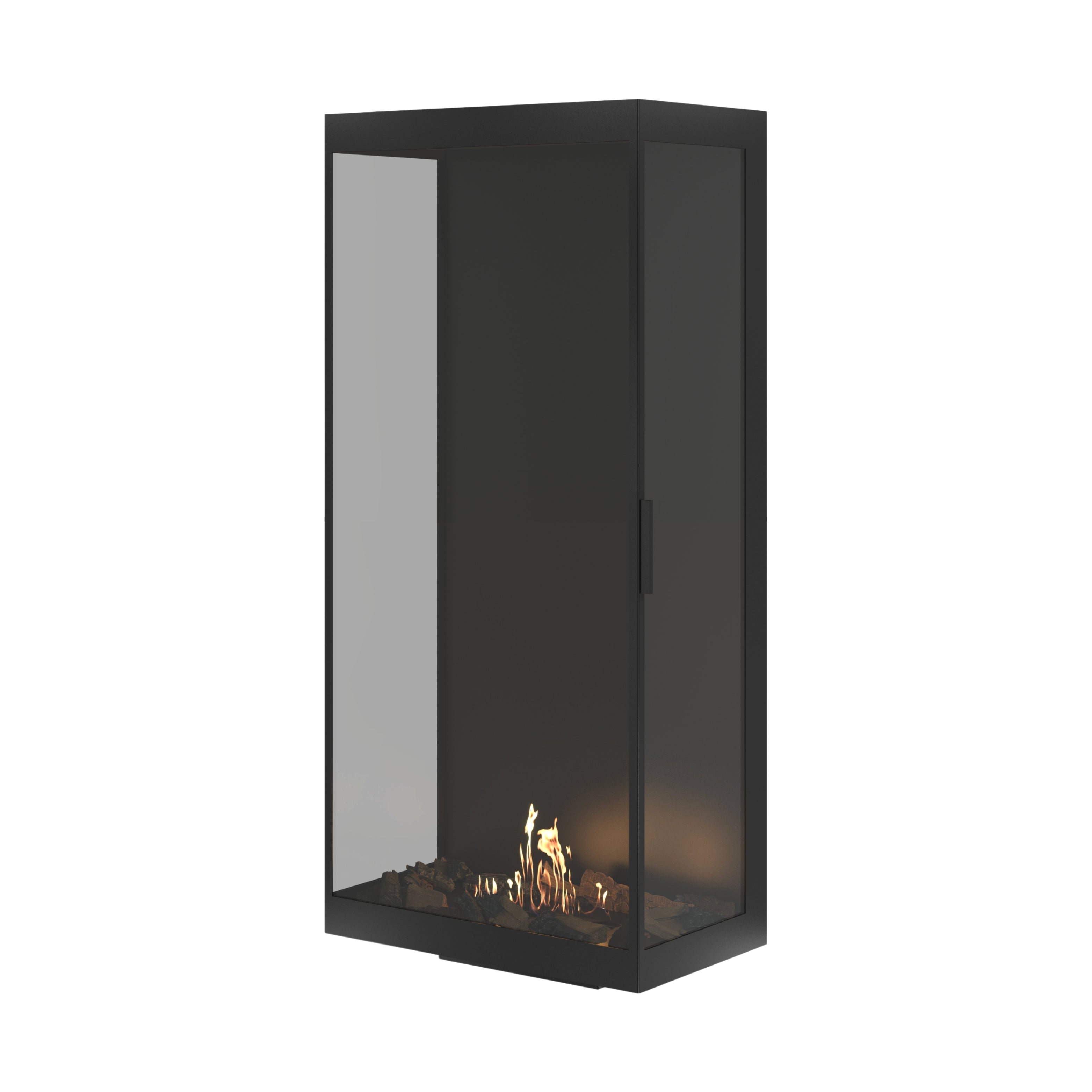 Image of Made Three-Sided Vertical Room Divider Full Glass 70 x 160 cm