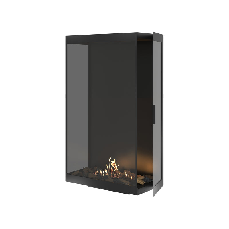 Made Three-Sided Vertical Room Divider Full Glass 80 x 100 cm