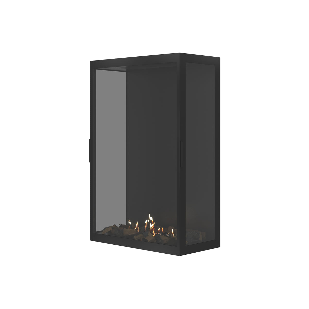 Made Three-Sided Vertical Room Divider Full Glass 80 x 100 cm