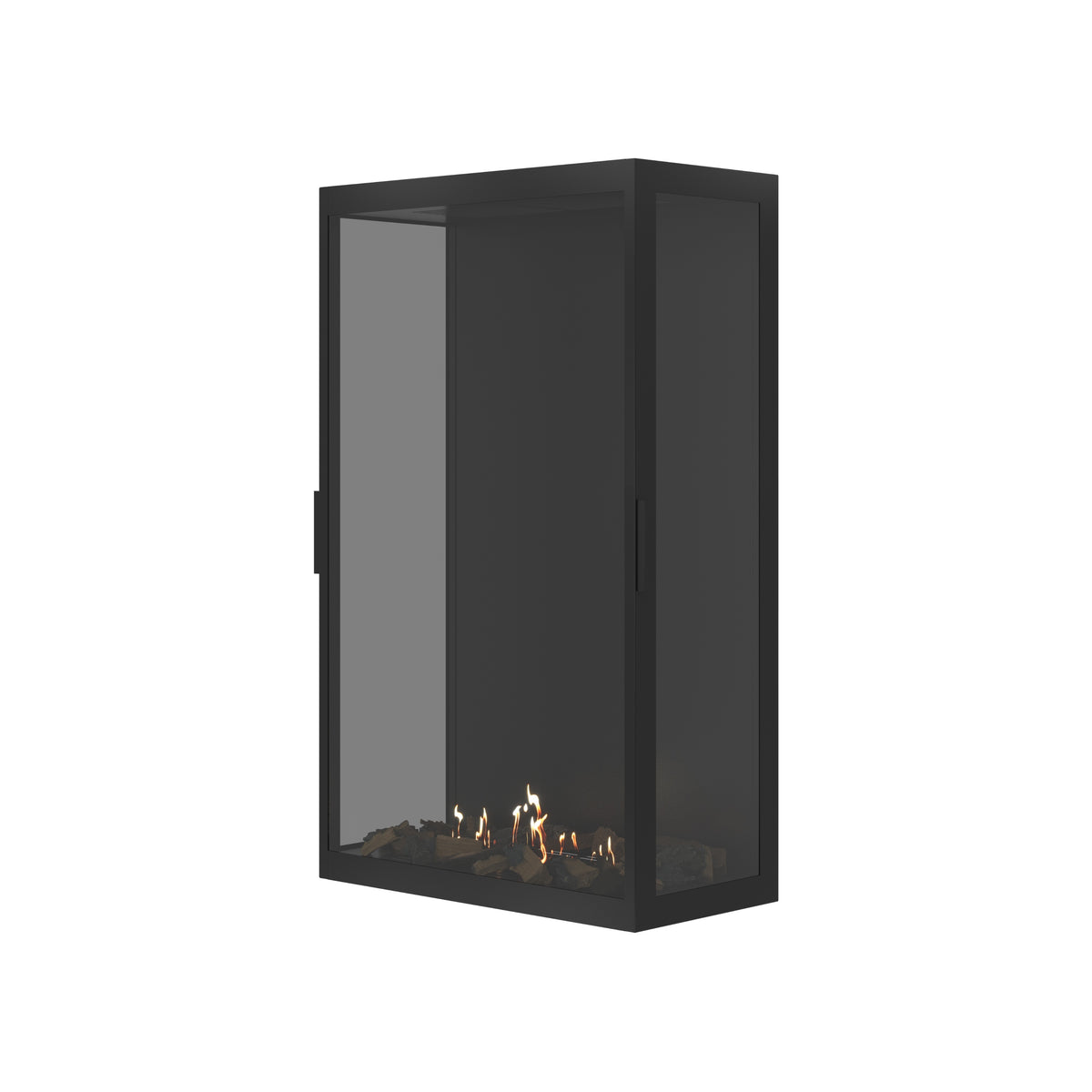 Made Three-Sided Vertical Room Divider Full Glass 80 x 120 cm