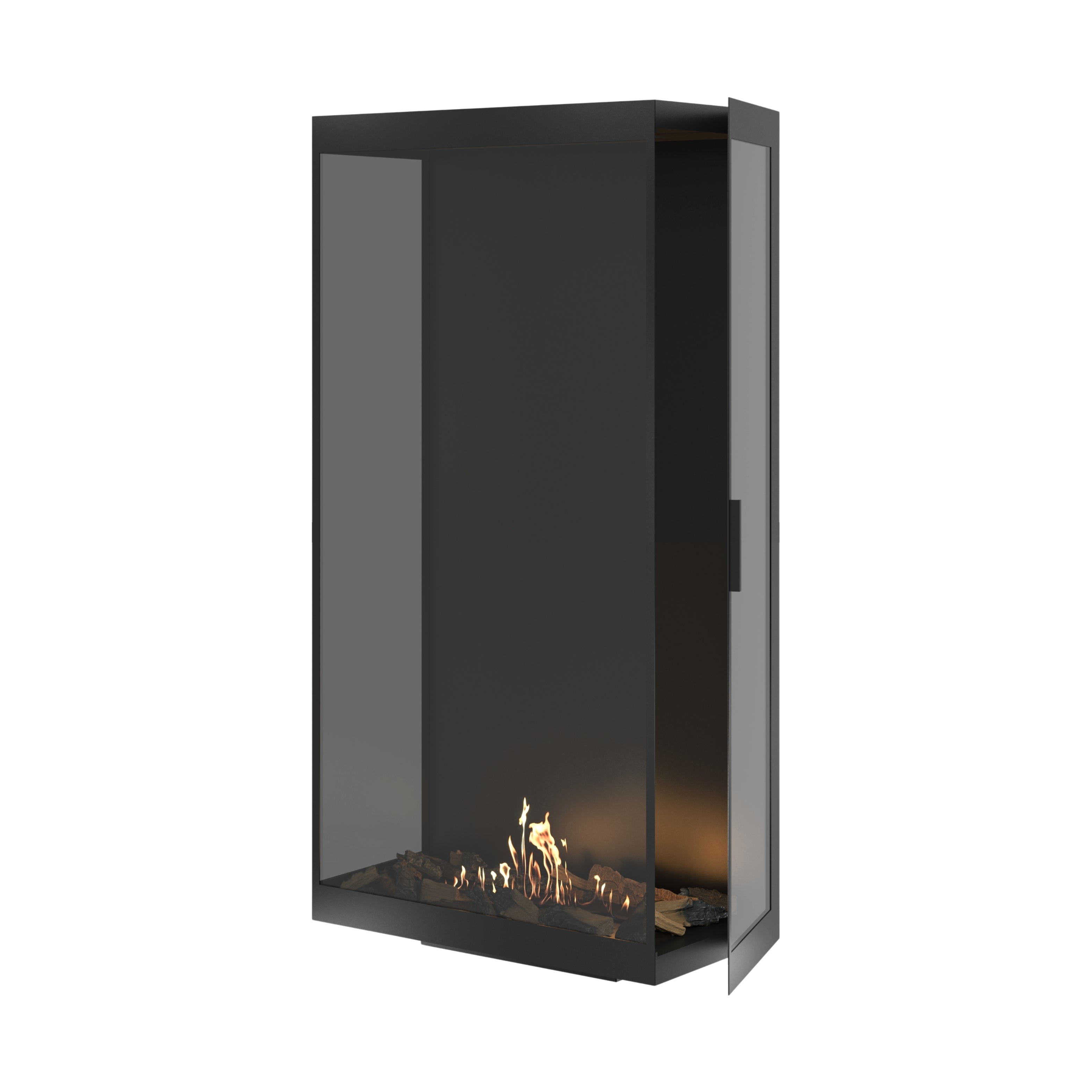 Image of Made Three-Sided Vertical Room Divider Full Glass 80 x 140 cm