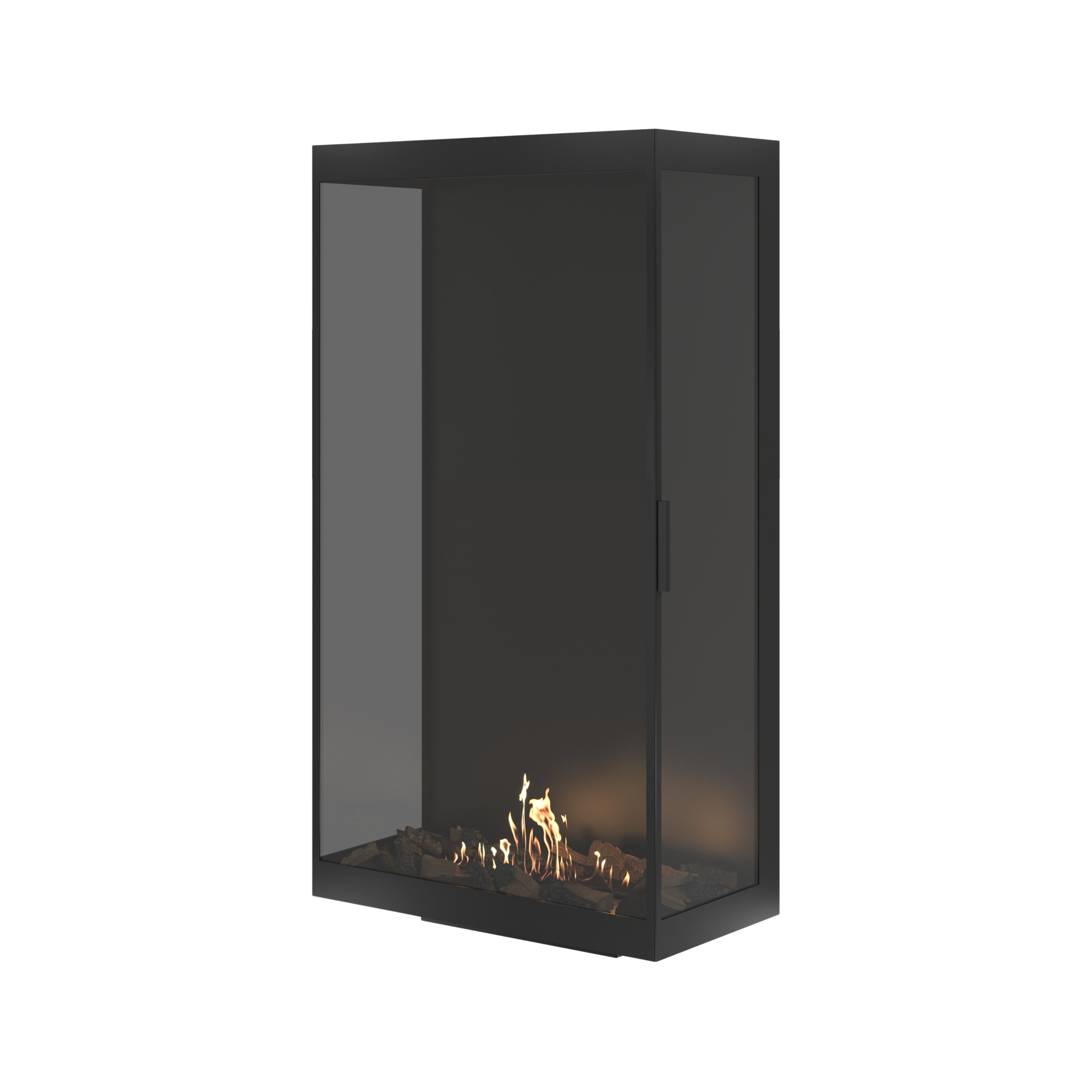 Image of Made Three-Sided Vertical Room Divider Full Glass 80 x 140 cm