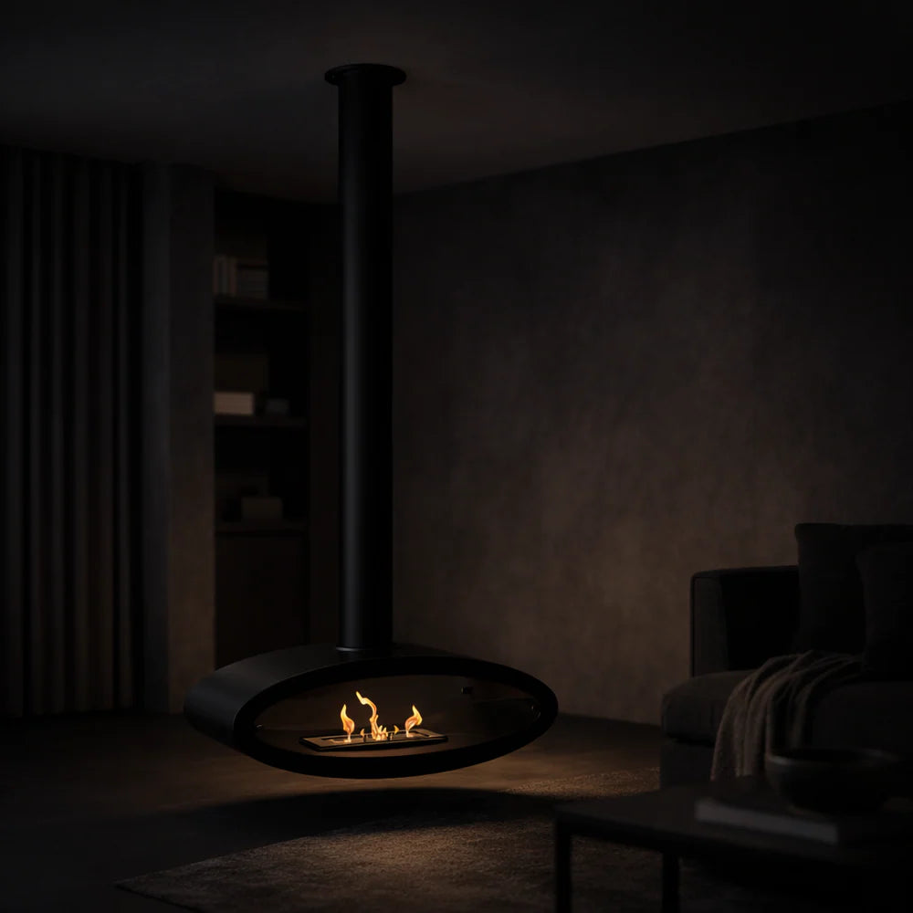 Malema Bio Ethanol Ceiling Fireplace 112 cm