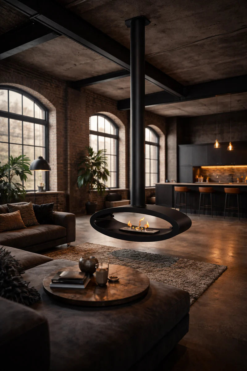 Image of Malema Bio Ethanol Ceiling Fireplace 112 cm