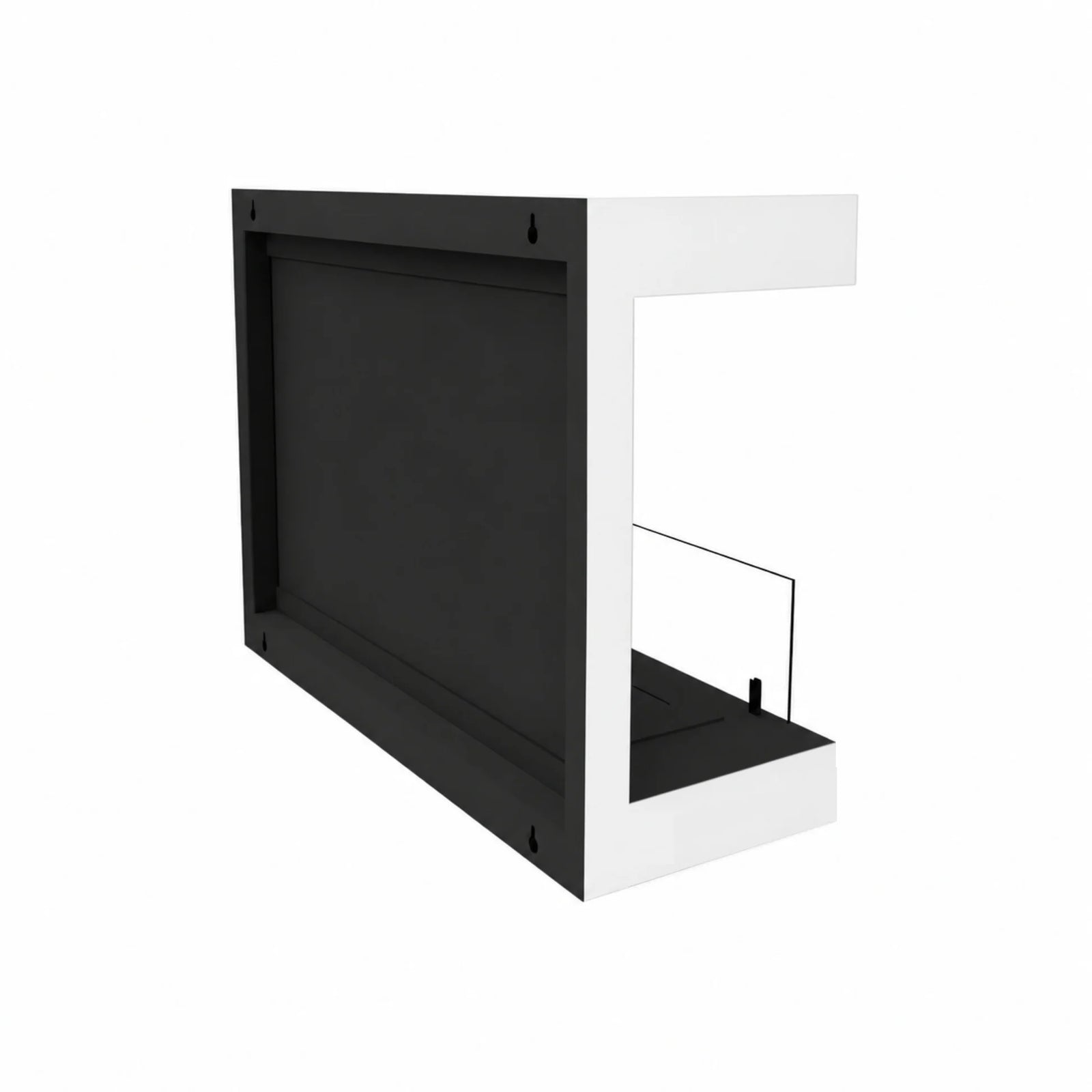 Manche Box Wall Mounting Fireplace White 80 cm