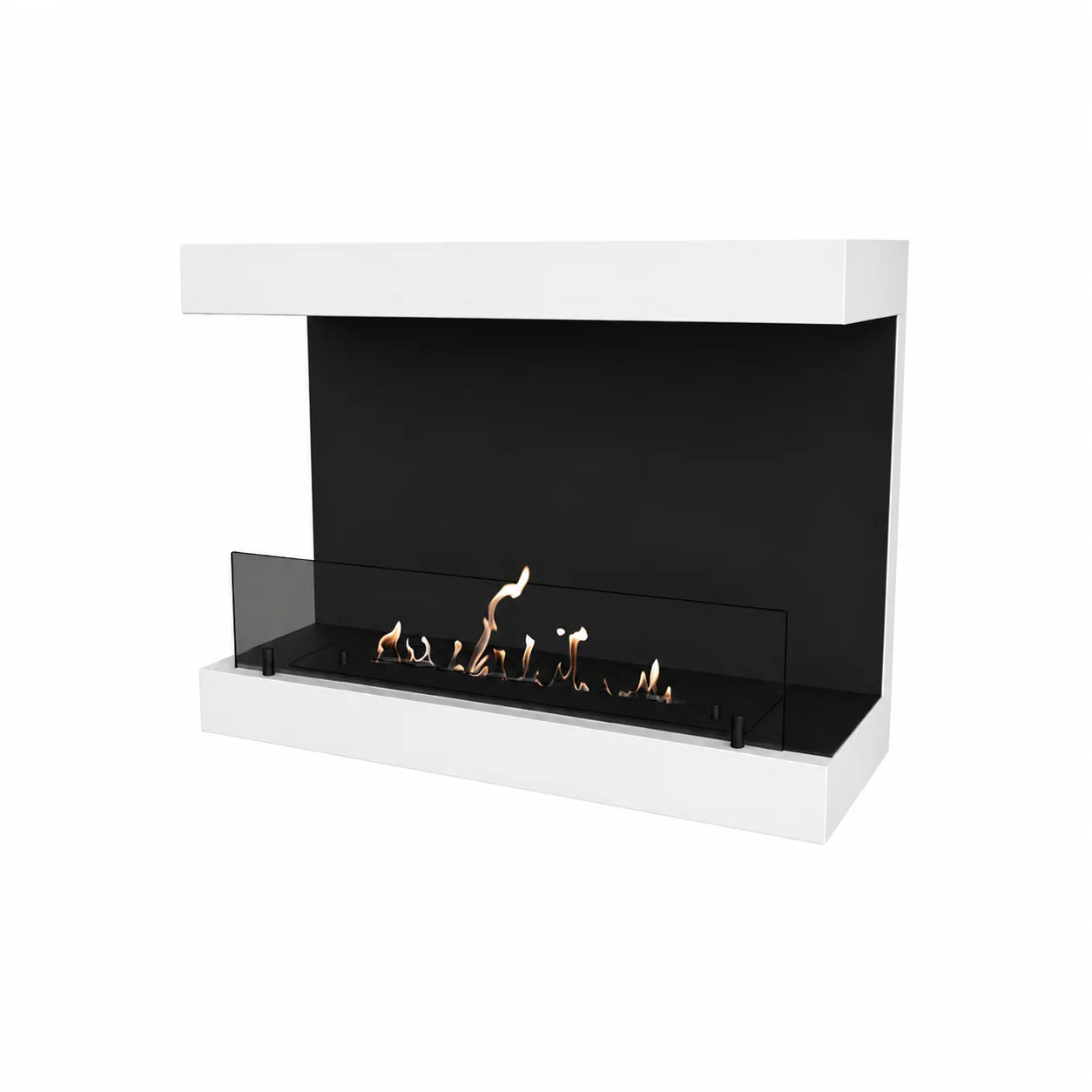 Image of Manche Box Wall Mounting Fireplace White 80 cm