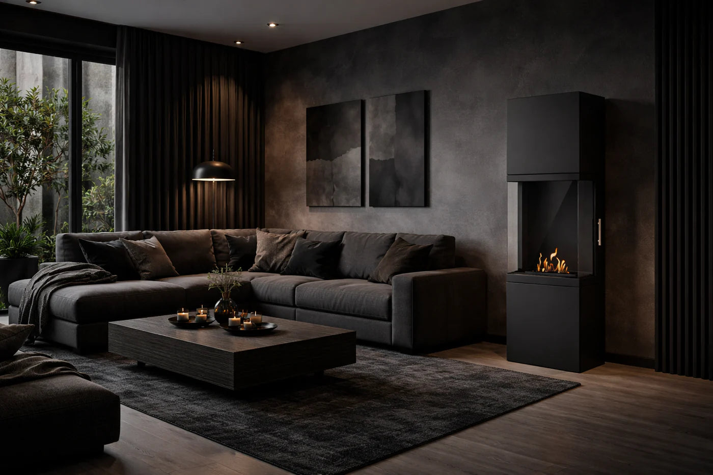 Mavellino Freestanding Fireplace