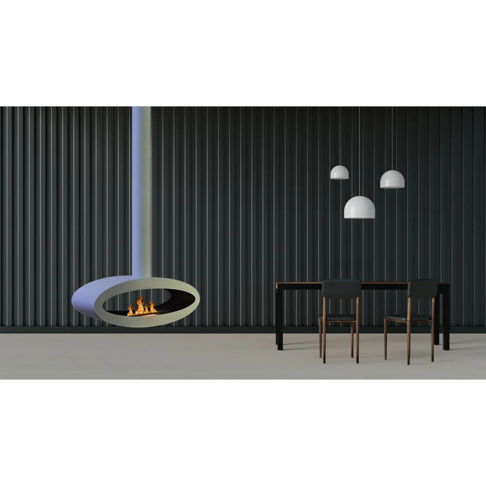 Meru Tube Bio Ethanol Ceiling Fireplace 80 cm