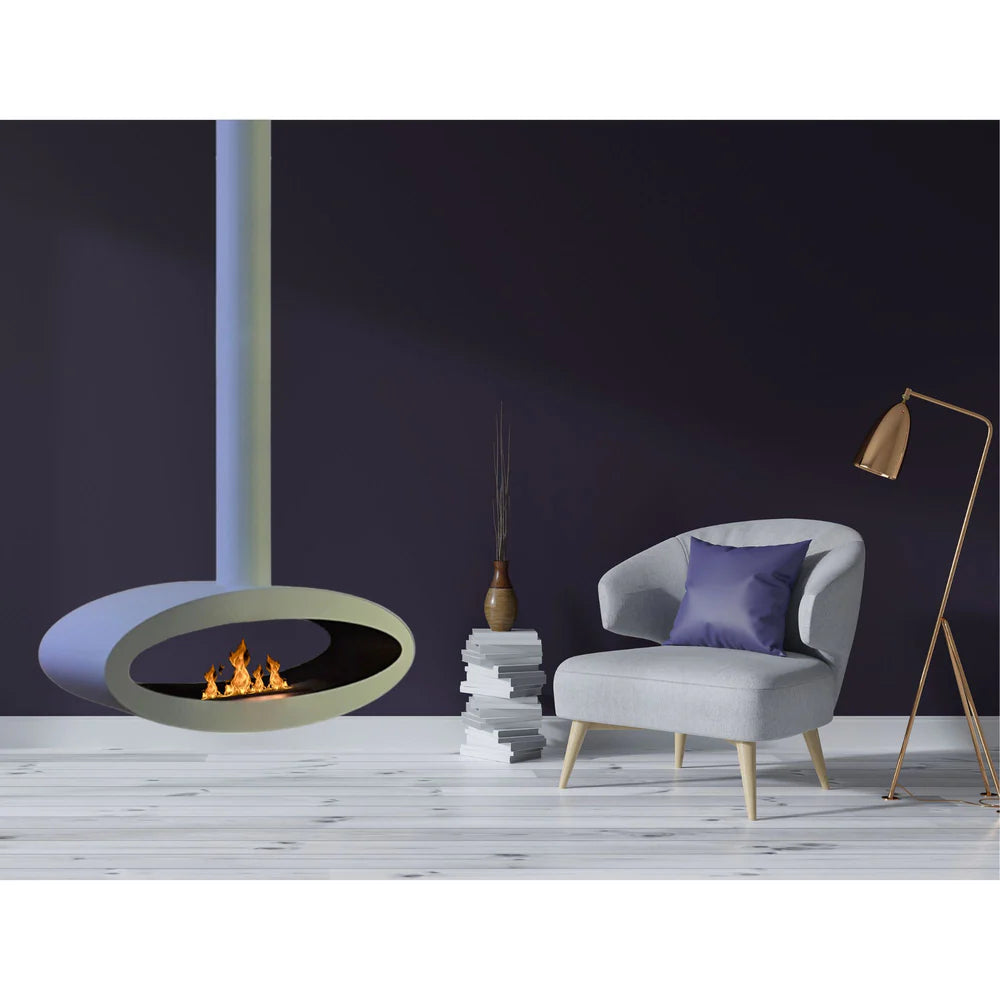 Meru Tube Bio Ethanol Ceiling Fireplace 80 cm