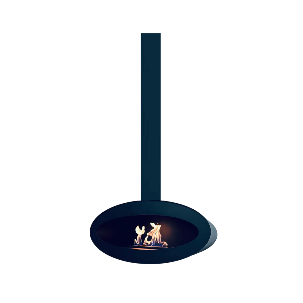 Meru Tube Bio Ethanol Ceiling Fireplace 80 cm