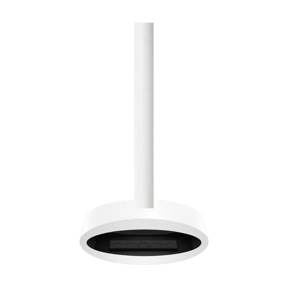 Image of Ova Tube Close White Ceiling Fireplace 100 cm