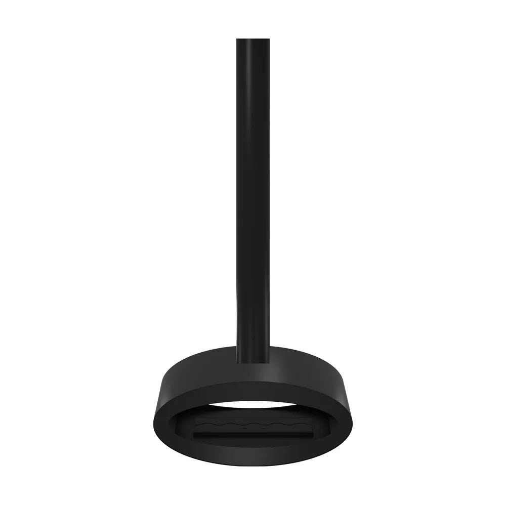 Image of Ova Tube Black See-through Ceiling Fireplace 80 cm