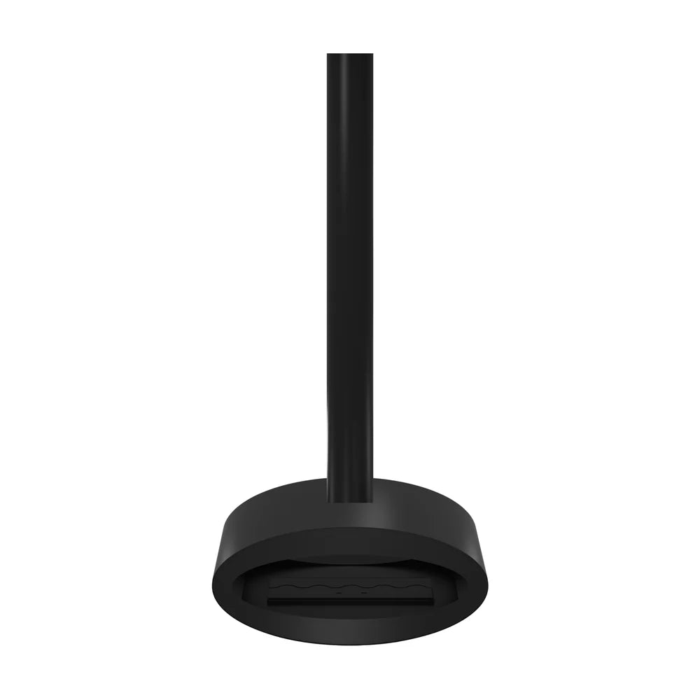 Ova Tube Close Black Ceiling Fireplace 80 cm