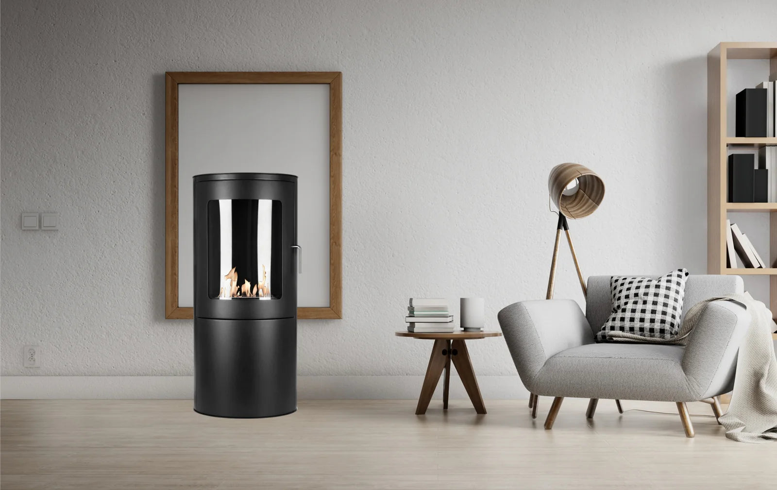 Pollen Bio Ethanol Freestanding Fireplace H95 cm
