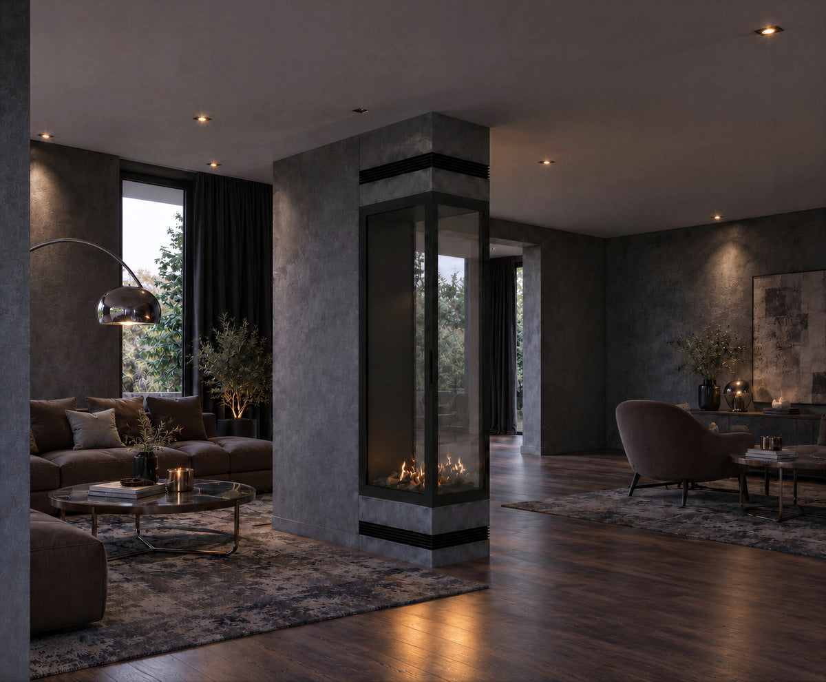 Saint Roomdivider with Full Glass 60 x 100 cm
