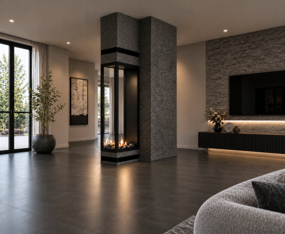 Saint Roomdivider with Full Glass 60 x 140 cm