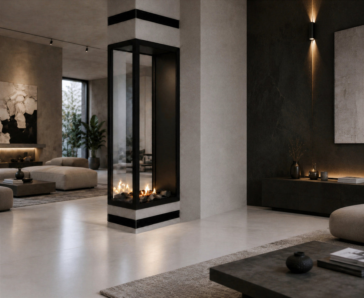 Saint Roomdivider with Full Glass 60 x 180 cm