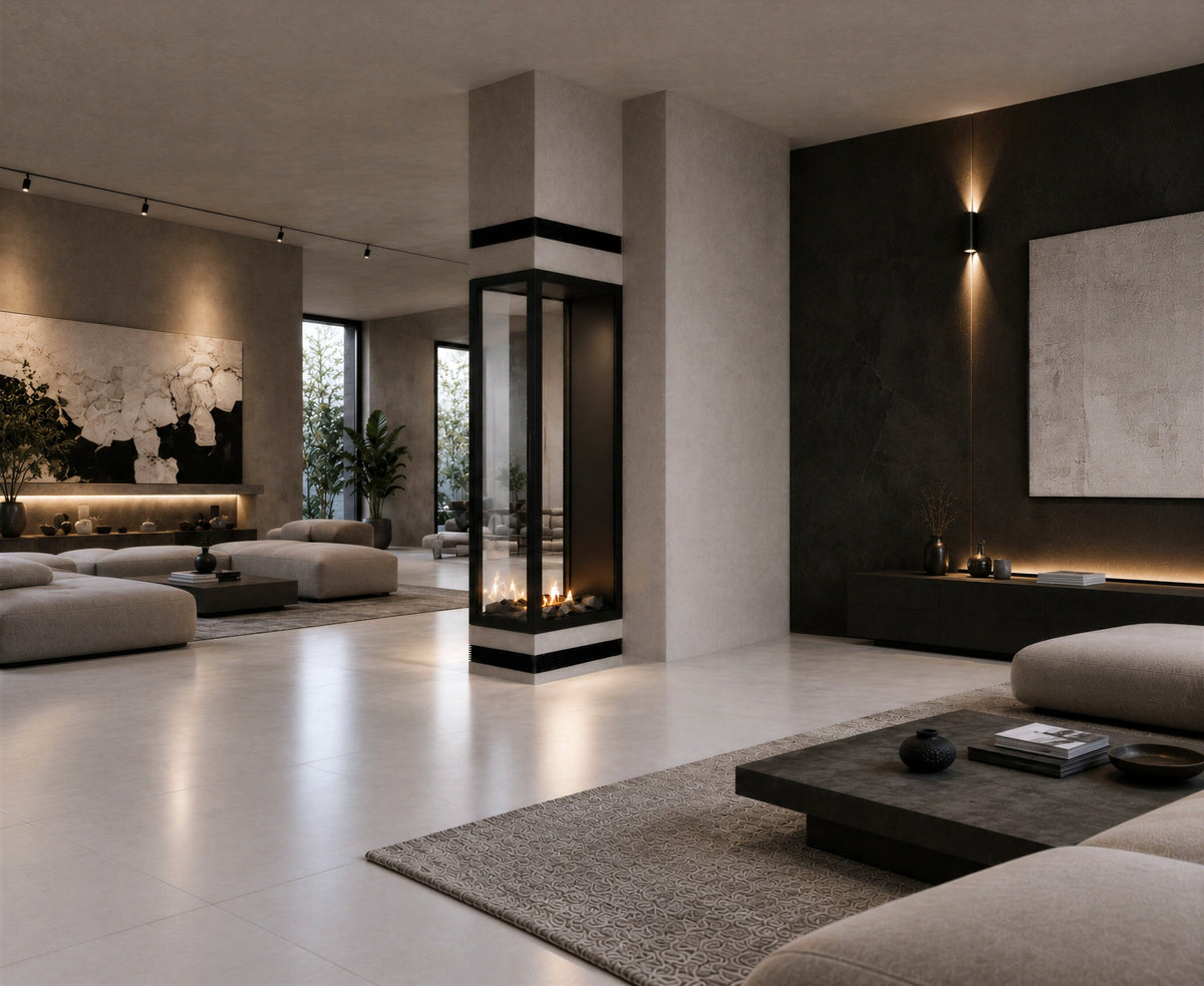 Saint Roomdivider with Full Glass 60 x 180 cm