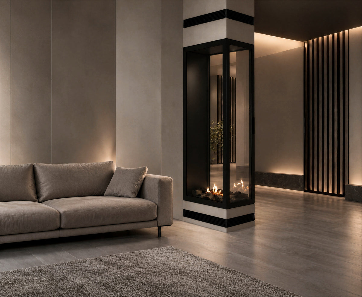 Saint Roomdivider with Full Glass 60 x 200 cm