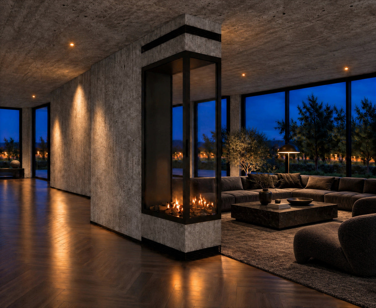 Saint Roomdivider with Full Glass 70 x 120 cm