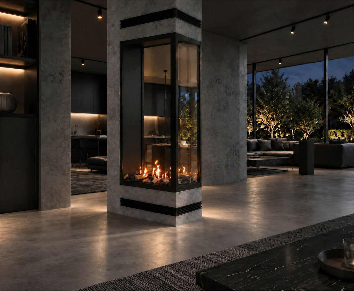 Saint Roomdivider with Full Glass 70 x 180 cm