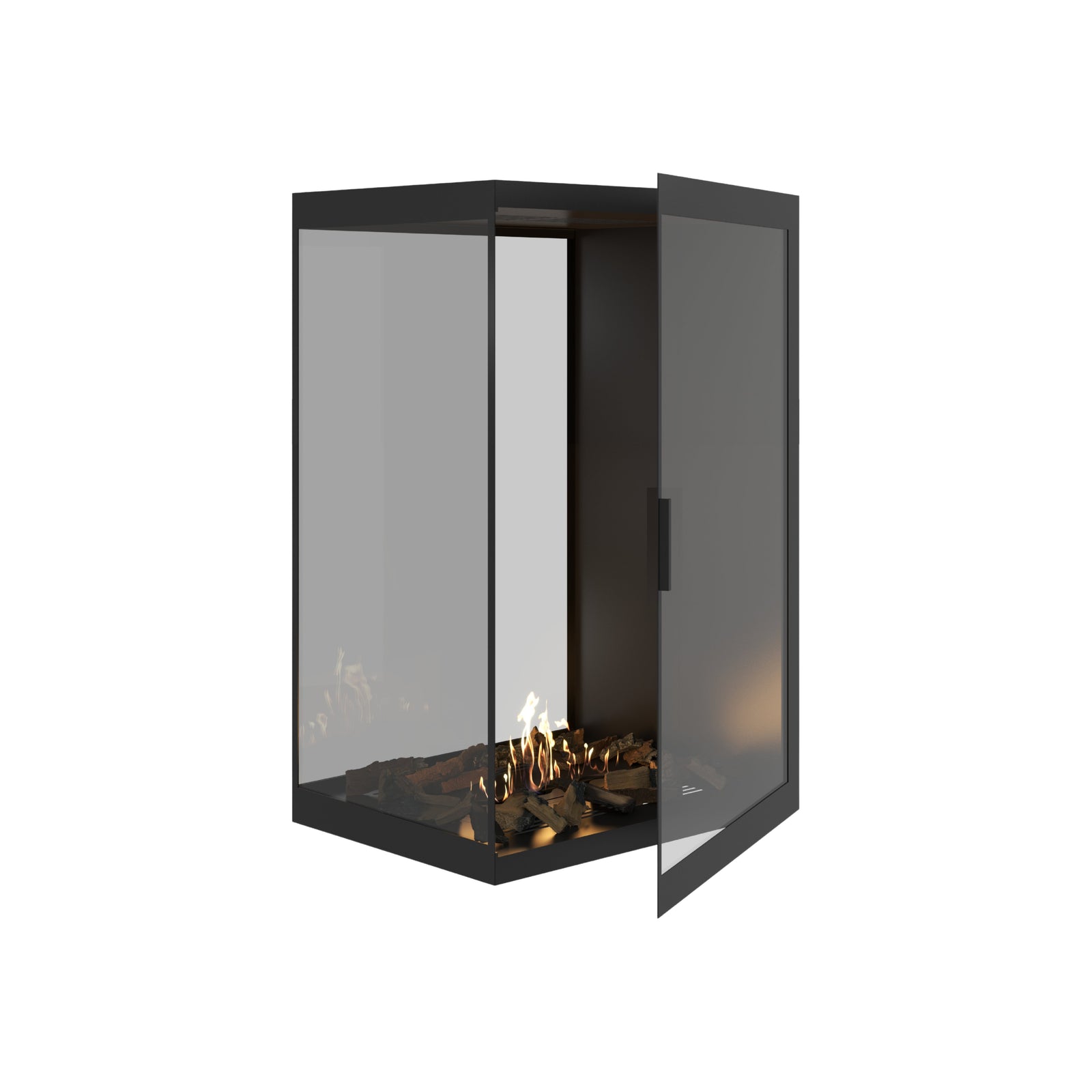 Saint Roomdivider with Full Glass 80 x 100 cm