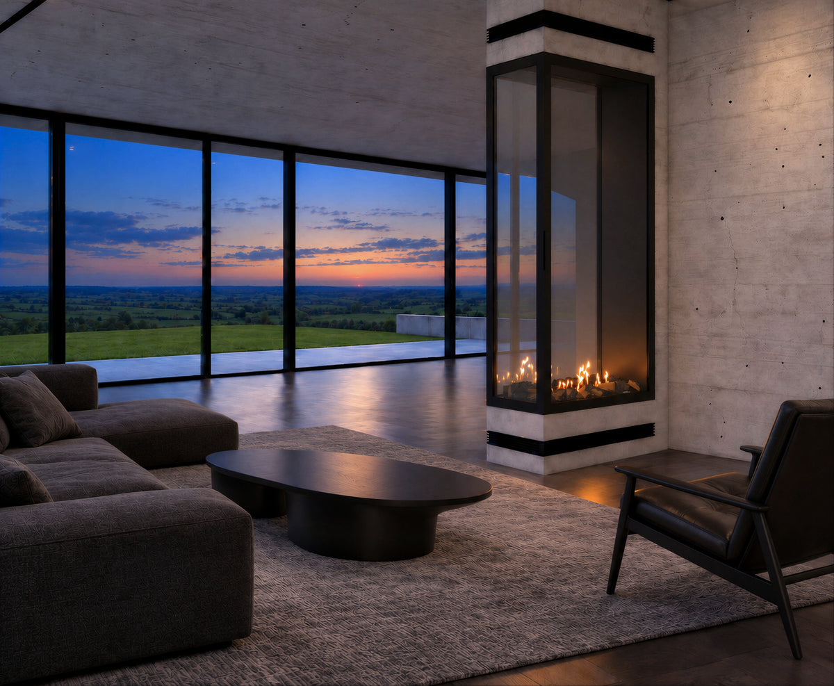 Saint Roomdivider with Full Glass 80 x 100 cm