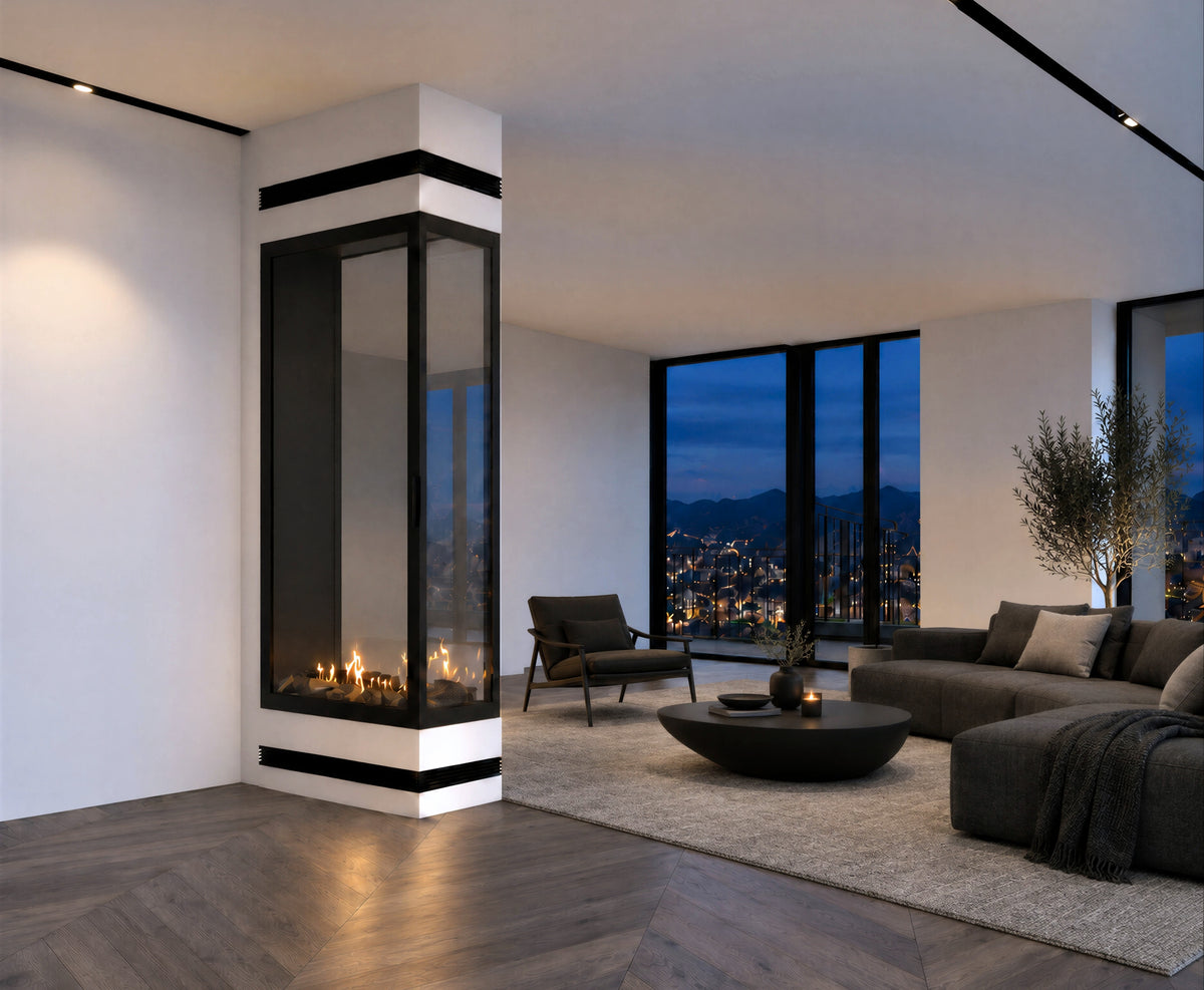 Saint Roomdivider with Full Glass 80 x 120 cm