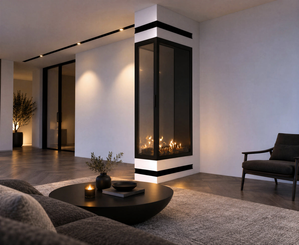 Saint Roomdivider with Full Glass 80 x 120 cm